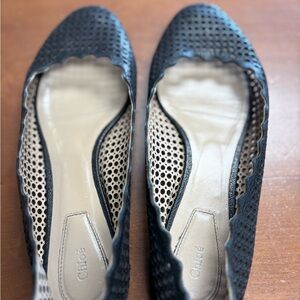 Chloé Black Flats